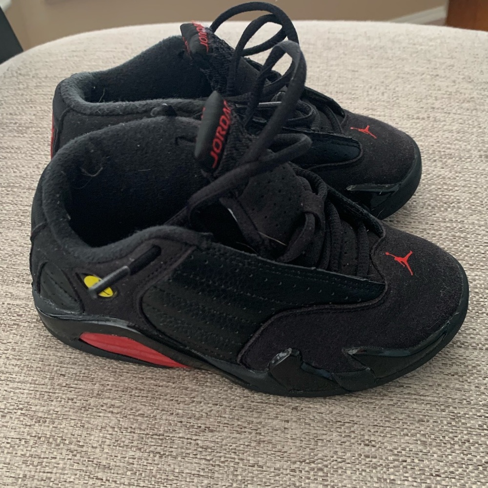 AIR JORDAN 14 RETRO 'LAST SHOT' , SIZE 10C, Used
